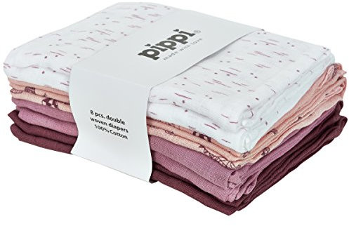 Pippi Mullwindeln Set Spucktücher 8er Pack 4705 Stoffwindeln (lotus 579)