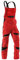 KÜBLER ACTIVIQ Arbeitslatzhose rot, Größe 64, Herren-Arbeitslatzhose aus Mischgewebe, Arbeitslatzhose mit Knieschutztaschen nach EN 14404, leichte Arbeitslatzhose von KÜBLER Workwear