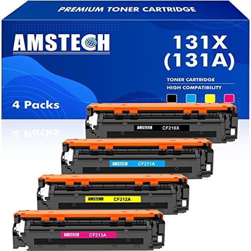 4-Pack 131X 131A Kompatibel Toner für HP 131A 131X CF210X CF210A Laserjet Pro 200 Color MFP M276nw M276n CP1515n CM1415fn CM1415fnw M251nw M251n CF211A CF212A CF213A Schwarz Cyan Gelb Magenta
