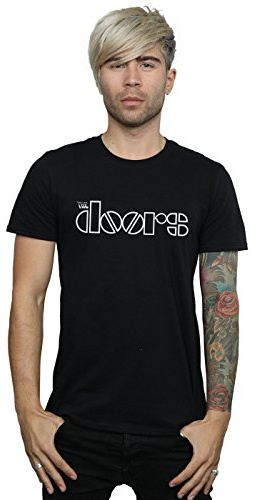 Absolute Cult The Doors Men's Simple Logo T-Shirt