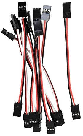 Yiqigou 10 stück 10cm JR Servo Verlängerungs Kabel 3 Pin Männlich zu MännlichJR Stecker Anschluss Kabel