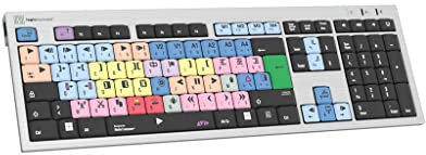 LogicKeyboard LKB-MCOM4-AJPU-FR Tastatur Avid Media Composer (PC/Slim) schwarz/mehrfarbig