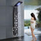 Saeuwtowy Panneau Colonne de Douche Hydromassante Noir - Acier Inoxydable, 2 Buses Massantes, 6 Micro Jets, Écran LCD Température, db970405-fed9-44e2-9e6f-a8fa012db06a