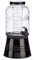 TIENDA EURASIA® Dispensador de Agua/Bebidas con Grifo - Recipiente de Cristal y Dosificador Metálico - 3800 ML (Negro, Con Soporte - 20,5 x 28,5 x 20,5 cm)