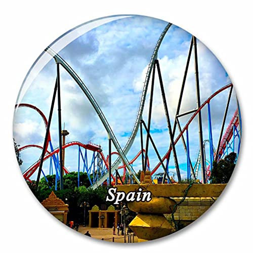España Port Aventura Park Salou Imán de Nevera, imánes Decorativo, abridor de Botellas, Ciudad turística, Viaje, colección de Recuerdos, Regalo, Pegatina Fuerte para Nevera