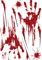 iSpchen Autoaufkleber Halloween Fenster Aufkleber Blutige Hände Aufkleber Horror Handabdrücken Fußabdrücken Realistisch Sticker Universal Selbstklebende Auto Aufkleber für Halloween Party Dekoration