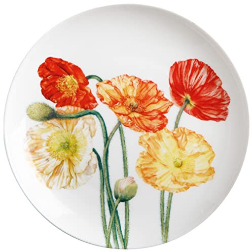 Maxwell & Williams JY0045 Floriade - Piatto da torta in porcellana Bone China, multicolore, in confezione regalo