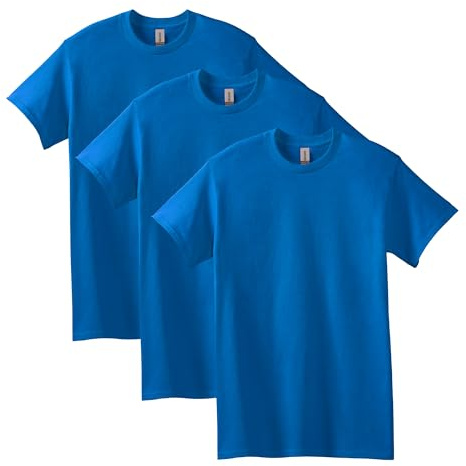 Gildan Men's Shirt (Pack of 2), Royal Blue (3 Pack), 3XL