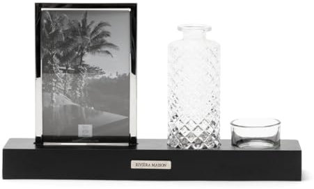 Riviera Maison Fotorahmen, Foto-Frame, Portraitrahmen, Bilderrahmen, Wohnaccessoires - Port Louis Multiple Frame - - Glas, Aluminium, Holz - Schwarz - (LxBxH) 30x6x18