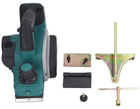 Rabot électrique, Rabot électrique sans Fil 18 V 12 000 Tr/min (sans batterie) Outil de Coupe de Bois Tenu dans la Main sans Fil Retrait Facile des Copeaux à la Main, Pièces de