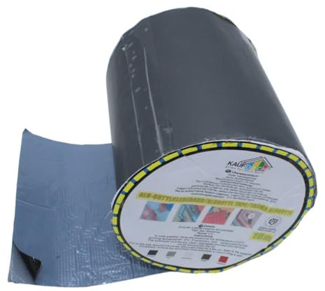 KAUFDACH Alles für dein Dach 10lfm Selbstklebendes Dachdeckerband Butylband Reparaturband Dichtungsband (Anthrazit/Grau (RAL7016), 200,0mm breit)