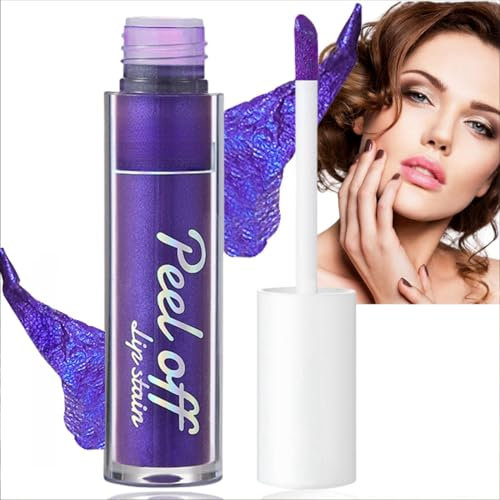 Long Lasting Lip Stain Peel Off - Tattoo Lipstick, Colour Lip Gloss, Transfer Proof Tint, Waterproof Liquid Makeup