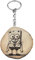 Promotech S-Bob Squarepants Figurine de dessin animé Fait à la main Gravé au laser Pièce unique Porte-clés en bois, Bois naturel, W5L5