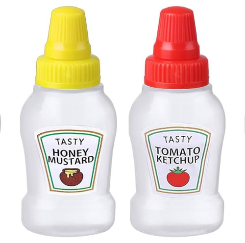 Bouteilles À Presser pour Salade – Bouteille À Presser pour Vinaigrette De Sécurité Alimentaire, Petits Distributeurs De Condiments | Récipients À Sauce Polyvalents De Qualité Alimentaire pour