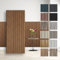 HEXIM Akustikpaneele 138,5x60cm - flexible Lamellenwand Holz MDF Wandpaneele Lamellenverkleidung Wandverkleidung Innendekoration schalldämmend (4 Paneele / 3,32 m² Teak - APH09)