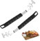KDAMGOQE Grill Grate Lifter Tool Grill Grate Lifter 2PCS 10.8x1.4in Edelstahl Grill Grate Lifter Tool mit PP-Griff Anti-Scald Grill Rost-Werkzeug für BBQ, Charbroil Grill und More