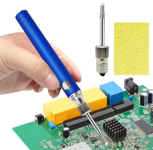 Tewzafiya Replacement Threaded Tip, Soldering Iron Tips, Replace Soldering Iron Tip - Replacement Soldering Iron Tips, Heat Resistant Soldering Accessory Tool 3 Styles for