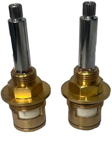 Mixer Tap Cartridge Replacement Tap Valves for Bristan 1901 Bath Filler/Shower Mixer Taps 3/4 7.6mm x 20 Spline, 84.5mm Total Length Valve Ceramic Tap Spares Repair Reviver Kit Gland Hot and Cold