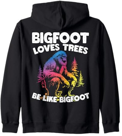 Bigfoot Liebt Bäume Sei Wie Bigfoot Lustig Kapuzenjacke