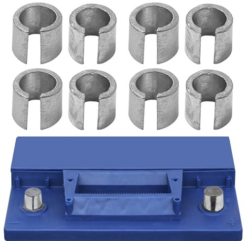 8PCS Universal Battery Terminal Sleeves,Car Battery Post Adaptors for Anode & Cathode, Fits Cars, Vans, Boats, RVs - Corrosion Resistant Converter Sleeves