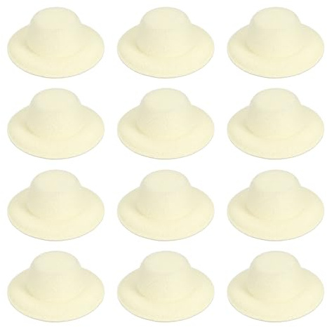 PATIKIL Mini-formelle Hüte, Miniatur-Puppenhut, Mini-Zylinder zum Basteln, Haar-Accessoires, Dekorieren von Puppe, Schneemann
