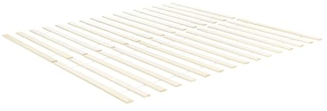 Beliani Lattenrost für Doppelbetten mit 32 Starren Latten 140 x 200 cm Rollrost Blanzac