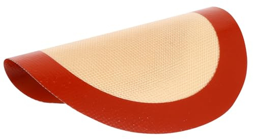 SAFIGLE Alfombrilla Redonda de Silicona para Horno y Microondas Resistente al Calor Antiadherente Multifuncional como Protector de Mesa y Base para Freidora de Aire