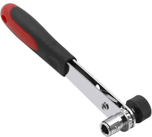YROHGKPN Multipurpose Double Head Ratcheting Wrench Adjustable 1 / 4Inch Socket Hand Tool for Direction Change Ergonomic Handle