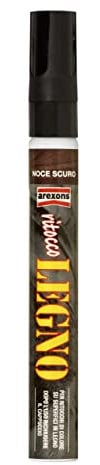 AREXONS | Paint Marker Ritocco Legno Noce Scuro, Pennarello Permanente per Ritocchi su Legno, Colore Durevole, Resistente, Uso Interno ed Esterno