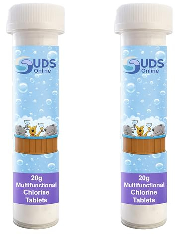 SUDS-ONLINE 20 x 20gram Chlorine Tablet Hot Tubs Swimming Pool Tablets