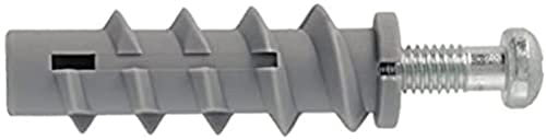 Molly M24620-XJ Chevilles auto taraudeuses M6 sans vis, Gris, Set de 20 Pièces