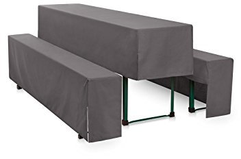 Hans-Textil-Shop Premium Hussen-Set Uni Polyester Halblang - Pflegeleicht, Bügelleicht und Langlebig (220x50 cm + 2X 220x25 cm, Grau)
