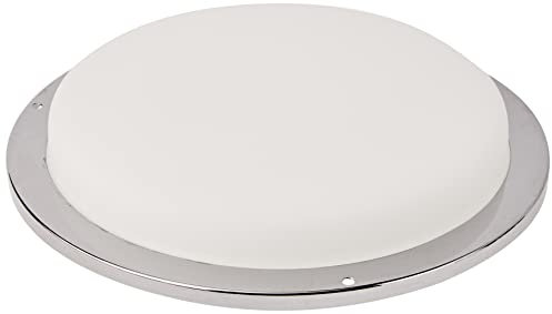 Westinghouse Lighting Tulipa Cilíndrica Opal con Banda, Blanco, 24 cm
