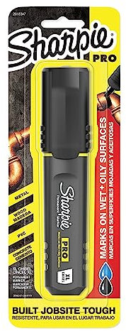 Sharpie Pro Permanent Marker, XL, Chisel Tip, Black Marker (2018347) (Pack of 2)