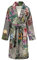 ESSENZA Bademantel Fleur Taupe, S - 100% Polyester - Blumen Pfingstrosen Tulpen