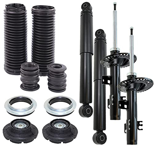 BESTPRICE ATP 4x Gasdruck Stoßdämpfer Vorne und Hinten Federbein inkl. Domlager