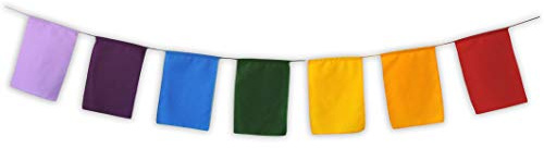 Blank prayer flags high quality surged Edge Put Your own Prayers (Seven chakra 6X8)