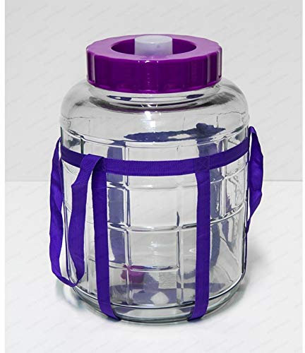 Browin Multifunktions Gärballon Universelles Glas mit Gärsystem Gärbehälter Glasballon Größe zur Wahl (9 L)