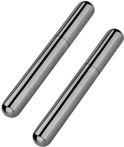 Linkidea Lot de 2 étuis à cigares tubulaires, boîte Portable pour cigares individuels de Voyage, Compatible avec Les Anneaux de diamètre inférieur à 50 (Gris foncé)
