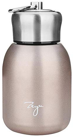 Vacuum Bottle, 360ml Travel Stainless Steel Reusable Keep Drinks Hot and Cold Drinking Flask Mini Coffee Wine Vacuum Flask Drink Water Bottle (Orange red)
