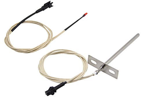 RTD Hochtemperatur-Fleischsonde Sensor BBQ Temperatursonde Sensor RTD Temperaturfühler Sensor Ersatz für alle Pit Boss 700 und 820 Serie Holz Pellet Smoker Grills Digital Control Fleischsonde