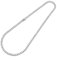 Gold Gala Tennis Halskette 925 Sterling Silber mit 3 mm Weißen Zirkonia für Herren und Damen (50)