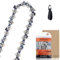 Savior Chaîne de tronçonneuse 0,325 74 Maillons 1,6 mm 45 cm Faible rebond Compatible avec Stihl MS240 MS260 MS280-36390000074