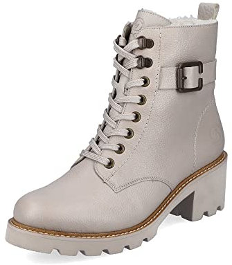 Remonte donna Stivaletti D0A74, signora Stivali da biker,soletta removibile,stivale biker,foderato,stivaletto invernale,boots,beige,43 EU / 9 UK