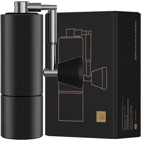 TIMEMORE Chestnut C3 PRO Moulin à Café Manuel avec Réglage Précis de la Mouture, Acier Inoxydable et Meule Conique, Poignée Pliable, Récipient à Grains de 25g, Moulin à Café à Main Noir.