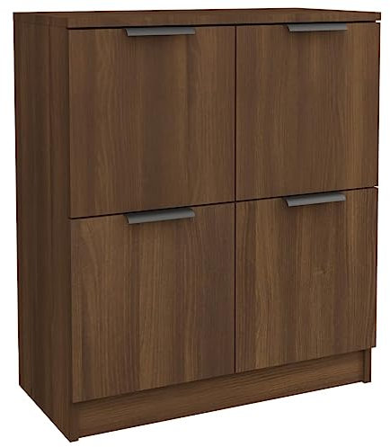 vidaXL Buffet Armoire de Rangement Meuble de Rangement Armoire Latérale Salle de Séjour Salon Intérieur Chêne Marron 60x30x70 cm Bois d'Ingénierie