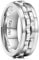 King Will Mens Silver Gear Spinner Stainless Steel Rings Fidgets Anxiety Rings Two Silver Gear Fidget Ring High Polish Anxiety Ring For Men Women Wedding Band 7.5