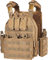Save & Protect Trading Plattenträger Chest Rig Khaki TAN - Taktische Weste mit Schnellverschluss Molle Pouch Magazintasche - Paintball Airsoft Militär Polizei