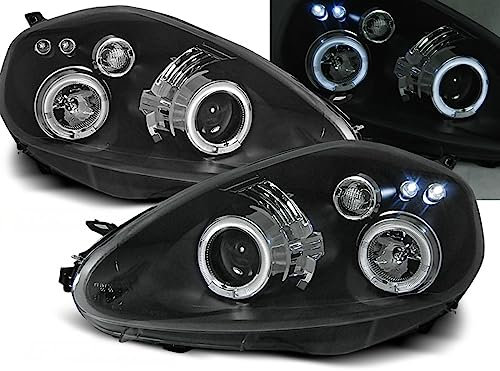 Tuning-Tec Scheinwerfer für Fiat G. Punto 2005-2008_Angel Eyes_black