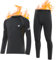 YUTYTH Thermal Underwear Mens Set, Cozy Breathable Long Johns for Men Thermal Warm Base Layer Top and Bottom Set for Winter Skiing Running Green